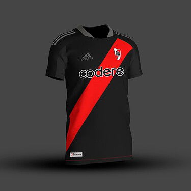 Edit camiseta River3 2022 negra