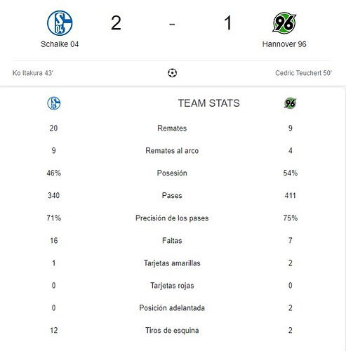 SCHALKE 04 - HANNOVER 96