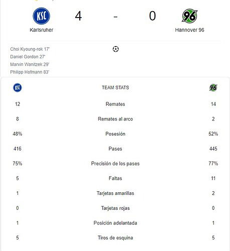 KARLSRUHER - HANNOVER 96