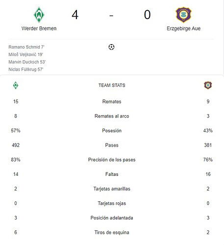 WERDER BREMEN - ERZGEBIRGE AUE