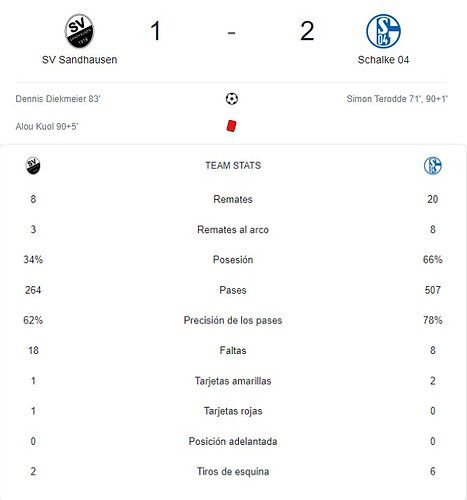 SV SANDHAUSEN - SCHALKE 04