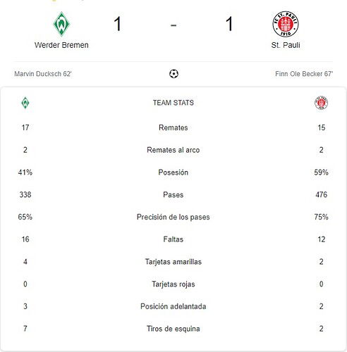 WERDER BREMEN - ST PAULI