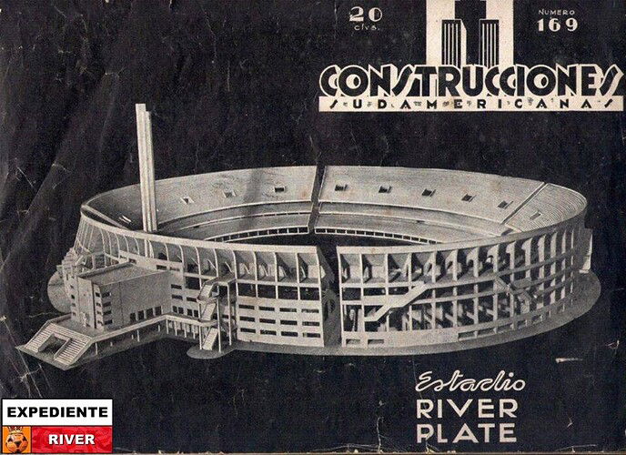 7b-Maqueta Original del Estadio Monumental. Aportada por el Arquitecto Sebastian De Elía, el historiador que más sabe sobre nuestra casa sagrada