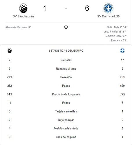 SV SANDHAUSEN - SV DARMSTADT 98