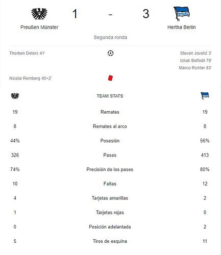 PREUBEN MUNSTER - HERTHA BERLIN