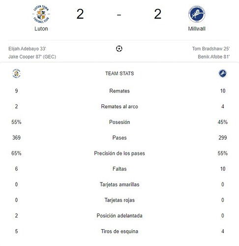 LUTON - MILLWALL