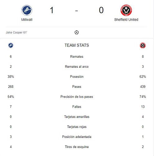 MILLWALL - SHEFFIELD UNITED