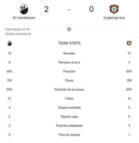 SV SANDHAUSEN - ERZGEBIRGE AUE