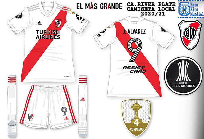 Nueva camiseta de River 2021 copa Casakitsmundial