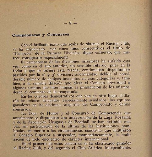 copa competencia memoria 1917