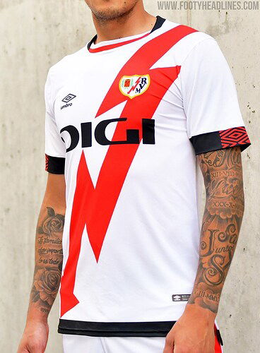 Rayo Vallecano 21-22 La Liga Home & Away Kits (2)