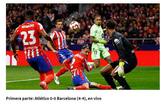 ATLETICO DE MADRID VS BARCELONA