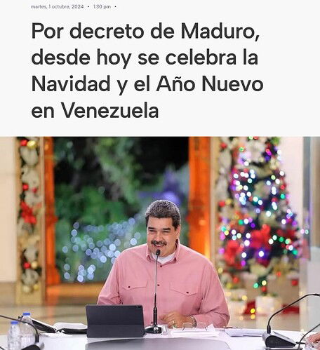 Screenshot 2024-10-01 at 16-16-46 Por decreto de Maduro desde hoy se celebra la Navidad y el Año Nuevo en Venezuela