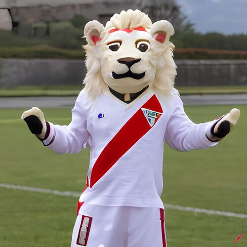 craiyon_204849_white_lion_with_river_plate_shirt__dressed_as_a_19th_century_millionaire__as_sports_m