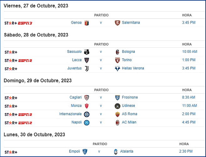 SERIE A