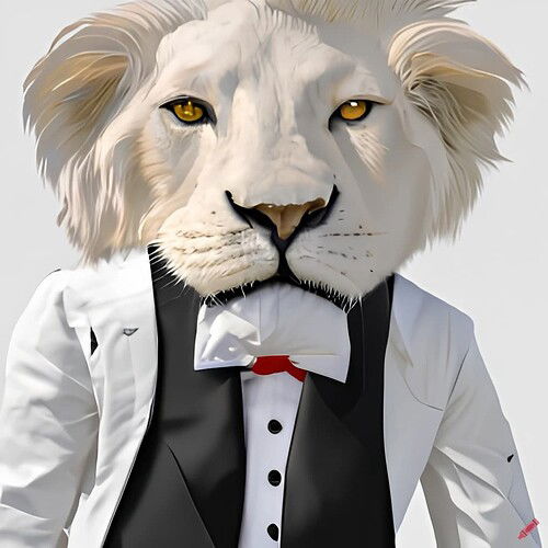 craiyon_203724_white_lion_with_river_plate_shirt_and_tuxedo