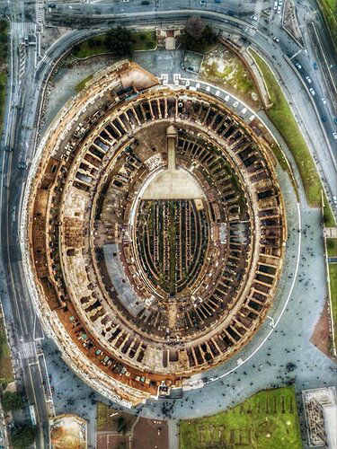 coliseo desde el aire