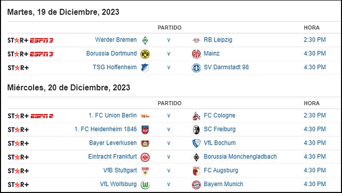 BUNDESLIGA