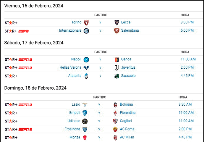 SERIE A