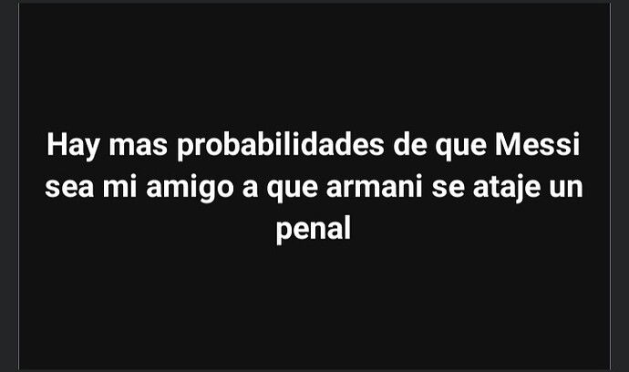 Ningún penal atajaste, carajo!