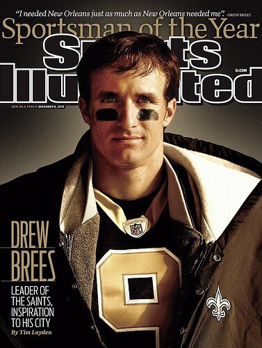new-orleans-saints-qb-drew-brees-2010-sportsman-of-the-year-december-06-2010-sports-illustrated-cover