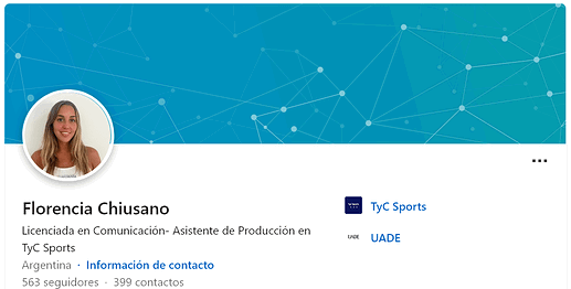 Screenshot 2024-09-06 at 11-27-44 Florencia Chiusano - Asistente de producción - TyC Sports LinkedIn