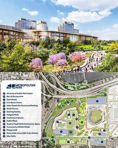 Steve Cohen wants to build an $8 billion casino and entertainment complex next to Citi Field  Read more on the Mets’ unique doubleheader today in our bio. (2)