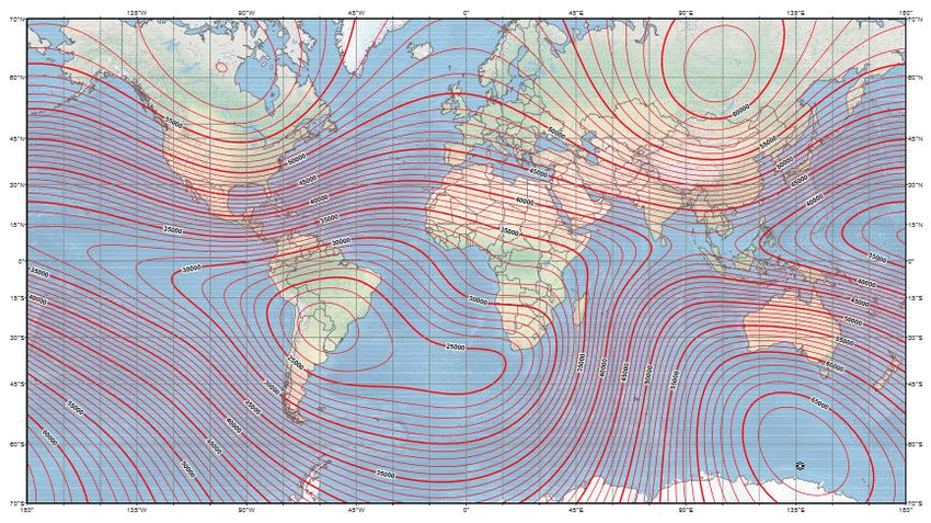 Figura-7-Mapa-de-a-Declinacion-magnetica-en-la-tierra-y-b-mapa-del-campo-magnetico