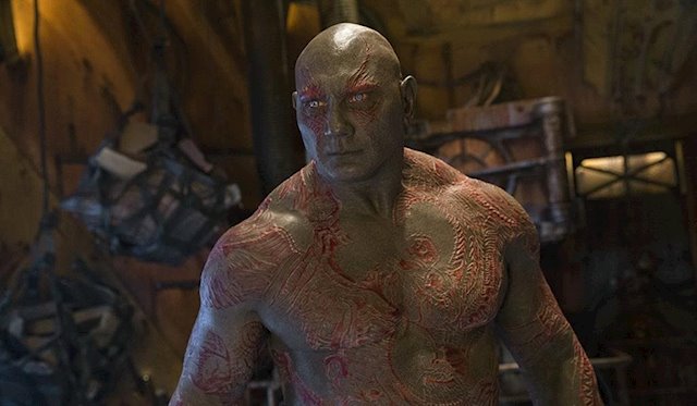 Dave Bautista en Guardianes de la galaxia Vol. 2