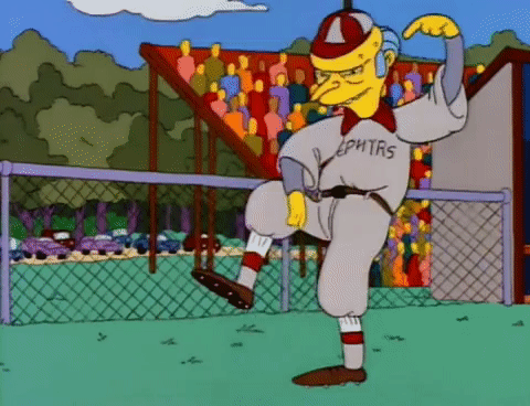 Mr_ Burns Dando Señales A Homero _ Baseball GIF _ Gfycat