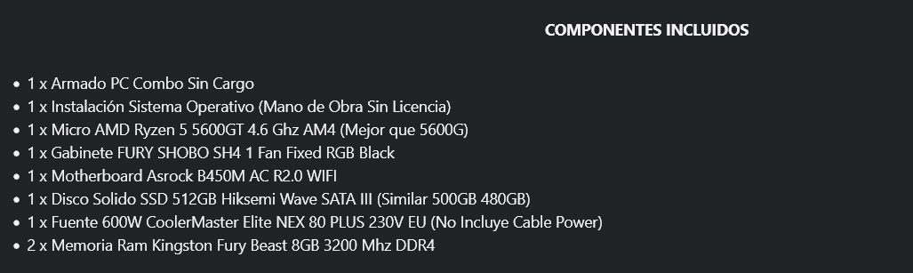 Screenshot 2024-08-09 at 16-35-03 PC Gamer AMD Ryzen 5 5600GT RAM 16GB SSD 480GB - Maximus Gaming Hardware