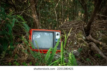 red-retro-old-television-forest-260nw-2351380421