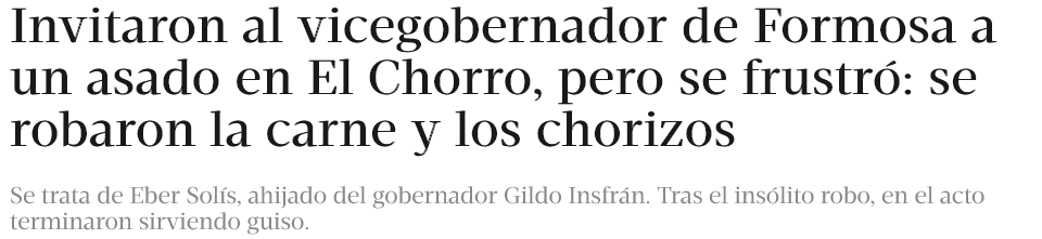 Screenshot 2022-10-31 at 22-07-20 Invitaron al vicegobernador de Formosa a un asado en El Chorro pero …